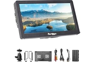 Portkeys HD7H Camera Monitor 1000 Nits 7 inch Field Monitor with Built-in Loudspeaker Support 4K30p HDMI Signal input for Dslr Camera (With battery)