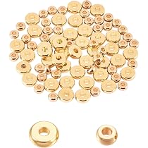 UNICRAFTALE Circa 100 pz 2 Colori 5 Petali di Fiori Perline 304 distanziatori in Acciaio Inox Tappi Terminali 8 mm di Diametro Perline Distanziatori per Fai da Te Braccialetto Collana