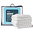Silentnight Airflow 1000 King Mattress Topper - Extra Thick Deep Fitted Mattress Enhancer with 10cm Thick Cushioning, Mesh Sides to Increase Airflow and Elasticated Straps - King - 200x150cm
