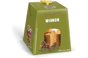 Vergani - Mini Panettone Poires et chocolat 100g - Panettone italien traditionnel fabriqué à Milan avec la recette originale - Gâteau de Noël typique en Italie - Idée cadeau pour Noël