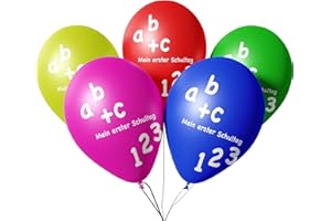 TK GRUPPE TIMO KLINGLER 100 palloncini per la scuola, per l'inizio della scuola, per il primo giorno di scuola, per l'iscrizione, decorazione ad elio e ad aria (100 pz.)