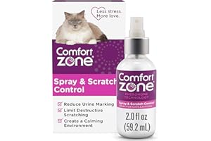 Comfort Zone (2 Pack Spray und Scratch Control Beruhigungsspray für Katzen, 57 ml