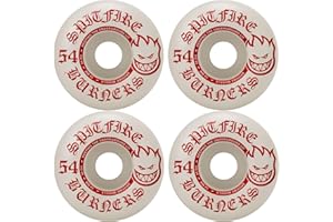 Spitfire Skateboard Wheels Burners 54 mm 99A White/Red