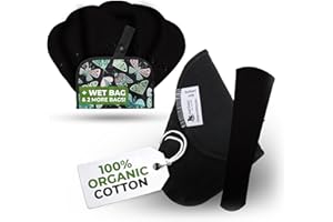 NATISSY EcoComfort Organic Cotton Reusable Panty Liners for G-Strings for Women (Thong, 7-Pack); High-Temp Washable Cloth Liners; Stay Fresh & Dry, for Daily Vaginal Discharge Only; 100% Breathable (no PUL)