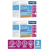 SORVAGEN VİTAMİN D3K2 DAMLA 20 ML (1000 IU)(Almanya menşeili D3 Vitamini)- 2 Adet