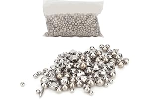 ANKROYU Sfere per Lucidare L'acciaio Inossidabile, 1 Sacchetto Sfere per Lucidare Gioielli, Strumenti per Lucidare L'oro, Perline per Lucidare Gioielli per Lucidatura Di Perle Di Vetro Vibranti