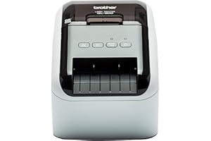 Brother QL-800 Label Printer, Address Labeller, PC Connected, Desktop, Red & Black Printing