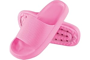 RXLLDOLY Cloud Sliders Women Men Pillow Slides Slippers Non-Slip Pool Sliders Bathroom Sandals Super Soft Massage House Slides for Indoor & Outdoor
