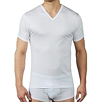 T-Shirt Intima Uomo Filo Di Scozia - Pacco Da 3, 100% Cotone, Scollo A V, Made In Italy - Foto 7