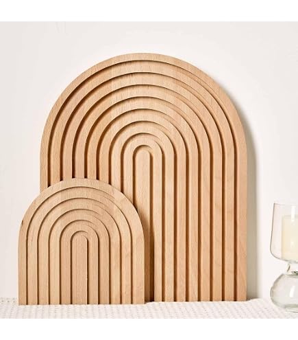 Winter Shore Planche a Decouper Bois Rainurée - Dessous de Plat en Bois de Hêtre pour Plan de Travail - Plateau Aperitif Qualité Alimentaire - Planche a Pain Décorative Boho - 29,5 Winter Shore Planche a Decouper Bois Rainurée - Dessous de Plat en Bois de Hêtre pour Plan de Travail - Plateau Aperitif Qualité Alimentaire - Planche a Pain Décorative Boho - 29,5