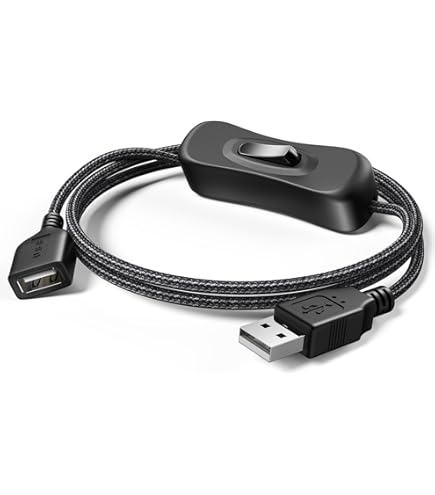 USB Câble ON/Off Interrupteur Mâle à Female Corde 1M pour LED Bureau LED Bande