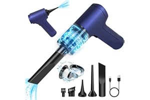 TENGWUDZ Handstaubsauger Akku, Auto Kabellos Handstaubsauger, Auto Staubsauger Stark, 2 in 1 Mini Staubsauger Gebläse, 7000Pa Aufladbar Tragbar Leicht Staubsauger für Auto & Haus