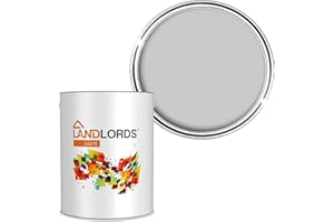 LANDLORDS PAINT Landlords Anti Damp Paint | Matt Finish Paint | 5L in 20+ Colours | Cover Stains | Damp Proof Paint for Wall and Ceiling | Anti Condensation Paint | Mould Paint | Pigeon Grey