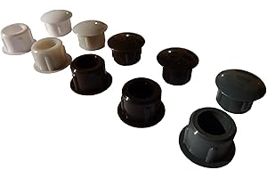 SELVE 25 Flache Abdeckkappen für 10mm Bohrlöcher für Rollladen Führungsschiene Weiß