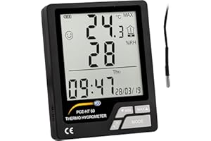 PCE Instruments Termohigrómetro para medir Temperatura y Humedad en Interiores PCE-HT 50