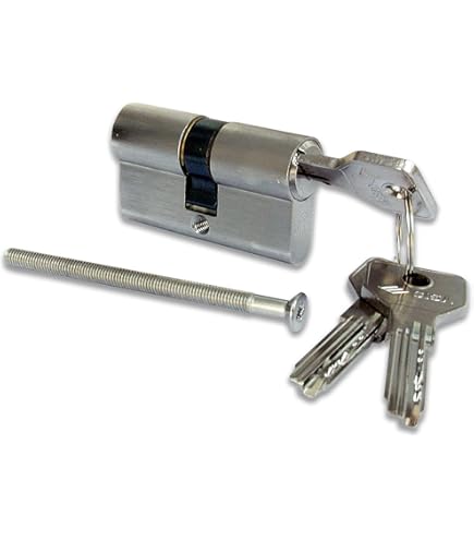 Cilindro Serratura Securemme K2 - Profilo Europeo, Ottone, Predisposto Per Pomo, 30-50mm - Foto 3