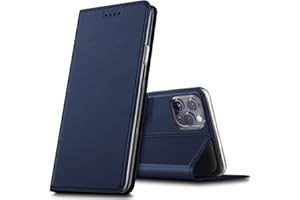 Verco Handyhülle für iPhone 12 Mini 5.4, Premium Handy Flip Cover für Apple iPhone 12 Mini Hülle [integr. Magnet] Book Case PU Leder Tasche, Blau