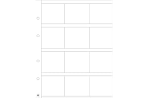 Leuchtturm 309197 Sobres para Monedas Optima K50-12 Compartimentos Transparentes para Monedas y portamonedas de hasta 50x50 mm - Paquete de 5