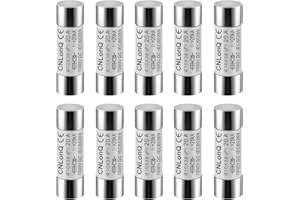 DEWIN Fotovoltaico Fusibile Solare,10 Pezzi Fusibili Fotovoltaici Fusibili Cilindrici ad alta Tensione HSPV-30 10x38mm Collegamento Fusibile Tipo gPV per Sistema Solare Fotovoltaico DC 1000V 20A