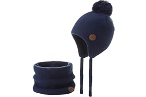 Monimo Wintermütze Kinder Warm Earflap Mädchen & Jungen Wintermütze Beanie