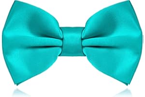 MAIANY Papillon Uomo, Regolabile Con Gancio Papillon Pre-legati in Tinta Unita Per Bambini Adulto Cravatta A Farfalla Già Annodato in Diversi Colori Per Feste Matrimonio Natale Fantasia