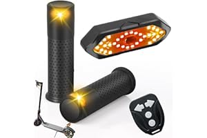 FXINRUIA E Scooter Blinker mit Griff, Roller Blinklicht Griff Licht 1 USB Fernbedienung steuert 2 Roller Blinker für Xiaomi M365/Pro2/1S Ninebot ES1 ES2 ES4 G30, Scooter Zubehör