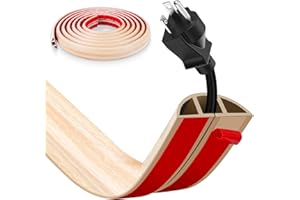 YOUSHANGRO Passe Cable Sol Cache Fil Électrique Auto-Adhésif 1M - Petit Canal de Câble Flexible en PVC pour Bureau, Maison, Concert - Protection des Fils et Prévention des Trébuchements