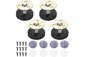 BUT OSWETF Piedini per Mobili Regolabili in Altezza , 4x Piedini Regolabili per Mobili, Gambe Piedi Regolabili per Mobili Tavolo Sedia Divano Letto Piedini di Livellamento con Tappetino Antiscivolo, (33-40mm)