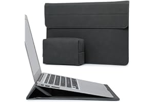 ‎HYZUO HYZUO 13,3-14 Zoll Laptop Hülle Laptophülle mit Standfunktion für MacBook Pro 14 M4/M3/M2/M1 Pro/Max 2025-2021, MacBook Pro/Air 13,3, 13,5-13,8 Surface Laptop, HP Spectre X360 13/14, Weltraum Grau