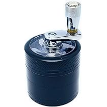 Macinino Per Spezie 4 Strati In Lega Di Zinco - Con Setaccio Per Polline | Design Albero 50mm