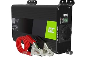 Green Cell PRO 300W/600W 12V do 230V Volt Czysty Sinus sinusoida Przetwornica Inwerter napięcia samochodowa Falownik solarny Konwerter prądu przemiennego Czysta fala sinusoidalna Przetwornik DC AC