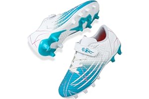 Mufanton Chaussures de Football Garçon Crampons Enfant Professionnel Chaussure de Foot Low-Top Spike Entrainement Chaussures de Sport en Plein Athlétisme Compétition
