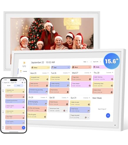BSIMB 21.5 Inch Digital Calendar Chore Chart Wall Calendar
