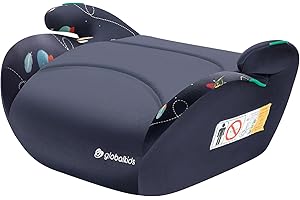 GLOBALKIDS globakids I-Size Booster Car Seat - 125-150cm,Child Booster Seat,Comfortable, Compact & Lightweight,Portable Car Seats for Kids,ECE R129，(Navy)