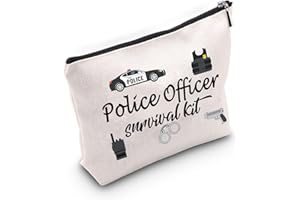 TSOTMO Kosmetiktasche für Polizisten, Polizisten, Strafverfolgung, Überlebensset, Kosmetiktasche, Geschenk für Ruhestand oder Abschlussfeier, Kosmetiktasche, U.Police, M