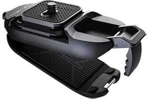 PGYTECH UK PGYTECH Aluminium Alloy Beetle Camera Clip – With Plate For Quick Mount, Lock & Release Safely and Comfortably Attaching a Camera to a Belt/Strap. Holds Up To 25KGs (P-CG-040)