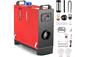 ‎REDRIVER Redriver Diesel Standheizung 8KW,12V/24V Air Heater,10 Min Schnellaufheizung, 0.1-0.25L/h, Timer, Überhitzungsschutz, Leise Heizung, LCD-Display, Fernbedienung, für Auto, LKW, Wohnmobil, Boot