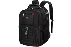 star cloud Rucksack Herren 17 Zoll Laptop Schulrucksack Teenager, Wasserdicht Arbeitsrucksack Reiserucksack Business Backpack Men, Groß Arbeitstasche Schultasche für Arbeit Uni Reise Schul, Schwarz