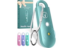 Vantamo Allarme Personale Antiaggressione per Autodifesa Donna Con Doppio 130dB Altoparlante,Kit Autodifesa Femminile Con Luce
