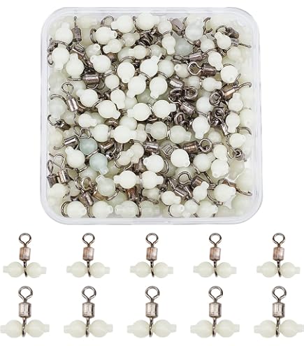 Phad Fishing - Lot De 100 Émerillons Avec Agrafes Rapides Pour Pêche En Mer Et Rivière