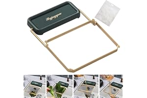 DIKO Kitchen Sink Strainer, Filterbeutel Küche, Küchenspüle-Eck-Abflusssieb, Sink Drain Sieb Korb, Collapsible Kitchen Sink Strainer Drain Basket (1 Halter+50 Filterbeutel)