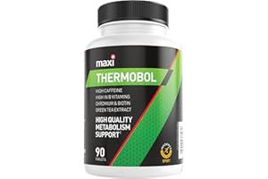 MaxiNutrition – Thermobol - Contains Chromium and Biotin, High in B Vitamins - 100mg Green Tea Extract, 130mg Caffeine per Serving, 90 Tablets