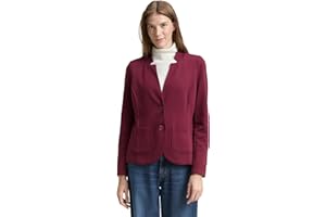 Tom Tailor Damen Basic Ottoman Blazer mit Taschen