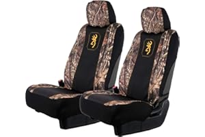 Browning Lot de 2 Housses de siège universelles pour sièges Avant et Banc, résistantes à l'eau, pour Voiture, Camion, SUV, Mossy Oak Break-Up Country
