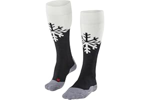 Falke Mujer SK2 calcetines de esquí amortiguación media espinillera anti ampollas caliente transpirable secado rápido regulación del clima antiolores lana hilo funcional 1 par