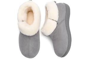 RockDove Women's Sierra Faux Leather Bootie Slipper