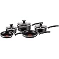 Tefal B372S544 5 Piece, Essential, Pots and Pans Set, Black, Aluminium, Non Stick