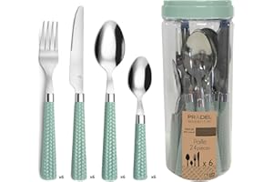 AMEFA Paille Verde Agua - Juego de 24 piezas