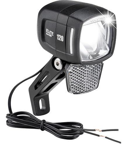 AXA Blueline 30 E-Bike 6-12V – LED Fahrradlicht – 30 Lux – 50 m Sichtweite – 3.000 m gesehen Werden – Sichtbar von der Seite – StVZO zugelassen Sport & Freizeit
