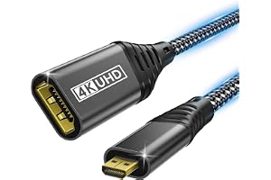 Micro HDMI till HDMI-adapter, 1 m 4K @ 60Hz 3D 1080P typ D till A stöder Ethernet, 3D, HDR och ARC, Micro HDMI till HDMI komp